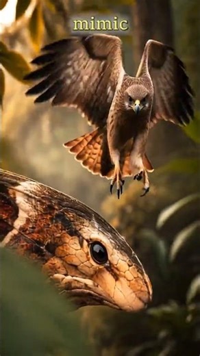 Snake Moth That Scares Birds #shorts #shortsfeed#viralshorts