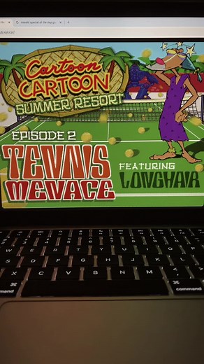 Cartoon Cartoon Summer Resort: Tennis Menace Throwback