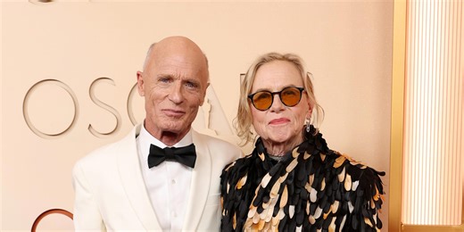 Amy Madigan walks the Oscars red carpet with husband Ed Harris—40 years after their first attendance