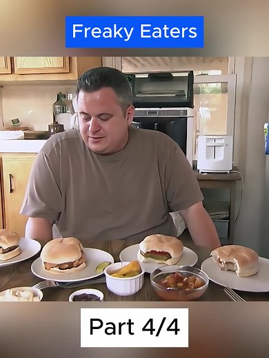 Man Severely Addicted To Cheeseburgers Puts His Life In Danger | Freaky Eaters. #eat #eating #freakyeaters