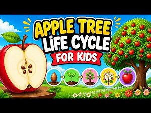 The Life Cycle of an Apple Tree! 🍎 How Do Apples Grow? (Science Lesson for Kids)