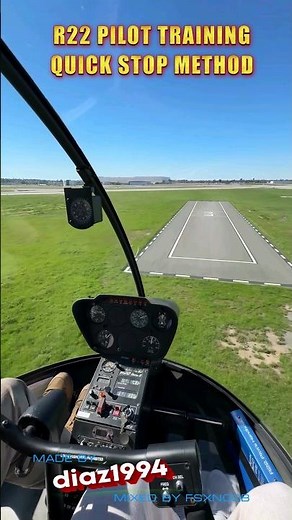 Helicopter Pilot Training - Quick Stop Method #shorts #aviation