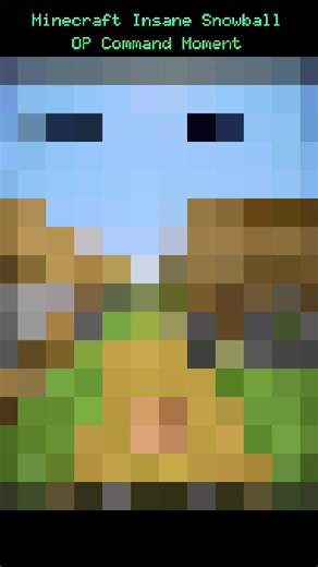 Minecraft Insane Snowball OP Command Moment fyp gak ya? #minecraftbuild #minecraftbuilding #minecraftindonesia #minecraft