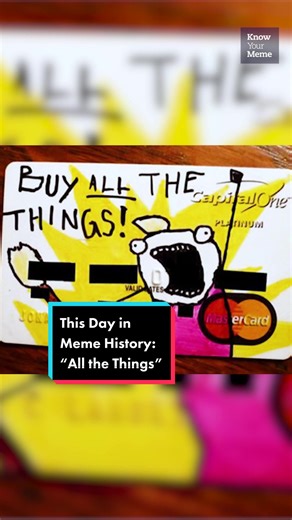 Allie Brosh’s comic that served as the inspiration for the “All the Things” meme was published 11 years ago today! #allthethings #knowyourmeme