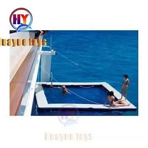 [Hot Item] Yacht Ocean Swimming Air Platform Pool Inflatable Jellyfish Pool with Net