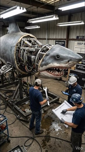 Manu_AI on Instagram: "Deep Blue Sea — Shark Behind the Scenes A quick look behind the scenes at how the shark scenes were filmed. Just the crew, the set, and the practical shark setup between takes. #DeepBlueSea #SharkBTS #BehindTheScenes #MovieSet #FilmCrew PracticalEffects BTS MovieMagic"