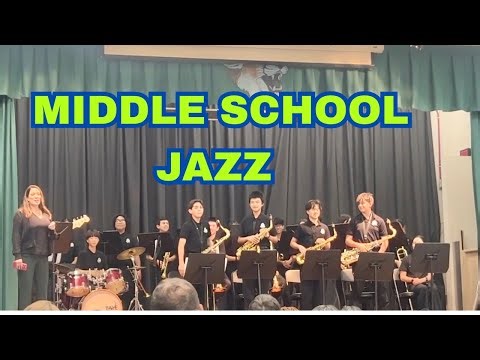 🎷 Middle School Jazz Band Performance / Live Student Concert