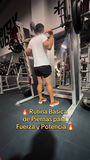 🔥 Rutina Básica de Piernas: Fuerza y Explosividad 🔥 Descripción: Esta rutina combina ejercicios clave para fortalecer y definir tus piernas. 💪🏽🏋️‍♂️ Aquí te explico para qué sirve cada uno: ✅ Sentadilla completa en Smith – 4x10 📌 Fortalece cuádriceps, glúteos e isquiotibiales. Mejora la movilidad y la estabilidad en las piernas. ✅ Extensión de cuádriceps – 3x12 📌 Aísla y fortalece el cuádriceps, ayudando a mejorar la fuerza y definición en la parte frontal del muslo. ✅ Curl sentado de pie