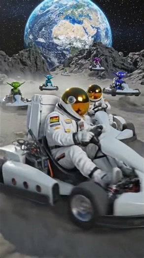 alien space station race AI 🏁🏎️👽 #shots #shorts #ai #ai #viral #alien #ytshorts #viralvideo #views