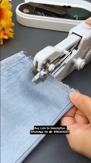 Electric Handy Stitch Machine | Mini Portable Sewing Tool | Quick Fix Tailoring #SewingHacks