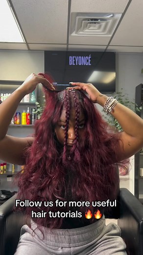 Middle Part Quick Weave Tutorial | Hair Page Explore Page