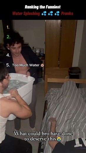 Ranking the Funniest Water Splashing Pranks