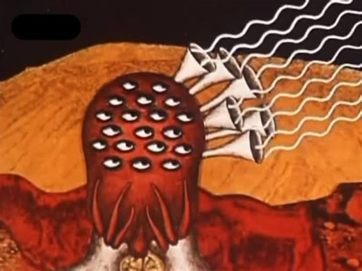 animation enjoyer on Instagram: "A clip from "Laokoon" (1970), Václav Mergl’s sci-fi horror parable from Krátký film Praha’s Jiří Trnka Studio. ￼ A landing crew touches down on an unknown planet and finds it glittering with gemstones, but the treasure is a trap: the jewels are actually all-consuming, shapeshifting amoebas that feed on greed. They pulse, change form, and lure the astronauts in, echoing the fate of Laocoön in the old myth, overwhelmed by what he tried to warn others about. ￼ Made 