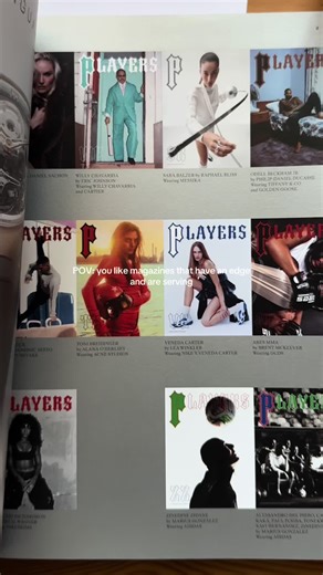 Players Magazine. Sports & Fashion combo. #fashionmagazine #vladimirroitfeld #carineroitfeld #players #obj