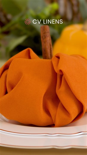 Thanksgiving is almost here! 🍂🦃 Looking for a creative napkin fold idea to impress your guests? Try this adorable Pumpkin Style Napkin Fold — it’s festive, easy, and the perfect finishing touch for your fall table. 🍁 Recreate the look with our linen napkins 👉 https://www.cvlinens.com/collections/napkins #cvlinens #thanksgivingdecor #falltablescape #friendsgiving #tablescapegoals #napkinfold #eventinspiration #tablescapeideas #eventsetup #reels #instagramreels #facebookreels #explore | CV Lin