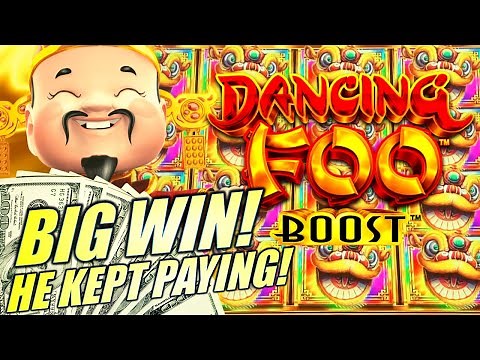 HE KEPT PAYING! 😁 NEW! GOLD STACKS 88 BOOST (DANCING FOO) Slot Machine (ARISTOCRAT GAMING)