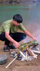 Pagluluto ng pagkain sa kawayan | Gayyem Ben