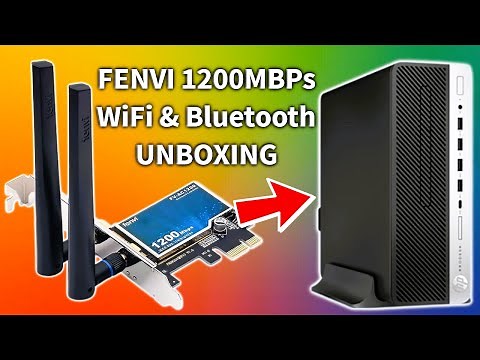 Fenvi 1200Mbps Dual Band WiFi and Bluetooth PCIE Card for Windows PC Unboxing Installation and Demo