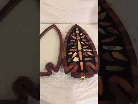 Amazing Arrowhead Display Case