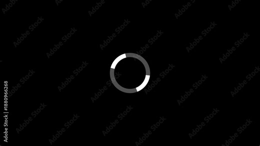 Retry loading refresh circle with spinning reconnect progress. Retry reload loop for system reconnecting and network waiting state. Refresh loading animation for digital processing workflow.