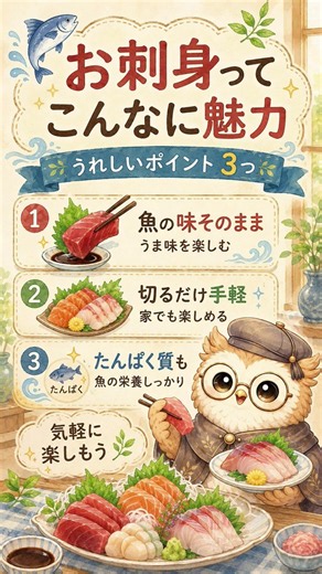 お刺身って実はすごい｜焼き魚だけじゃもったいない #管理栄養士