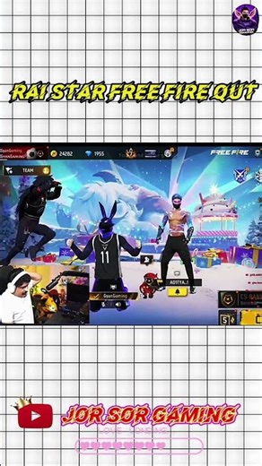 Gyan Gaming and Rai Star Ne free fire QUT Kar Diya|| Gyan Bhai and Rai Star game Qut #freefire#viral