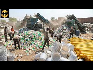 AMAZING ! How Waste Plastic Bottles Turn Into Useful Products Inside Recycling Factory
