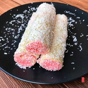 Cream Filled Coconut Rolls | Tips N Recipes