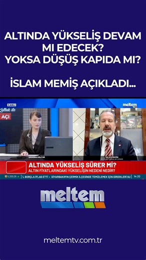 Meltem TV on Instagram: "İslam Memiş, #altın yükselişine dair çok çarpıcı açıklamalar yaptı!"