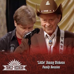 'Little' Jimmy Dickens was an absolute gem of a man and we are thankful to have had him on some of our early series. Check out this video of 'Little' Jimmy Dickens performing our theme song, "Family Reunion." To see more Country's Family Reunion, go to tinyurl.com/CFRYouTube. Be sure to SUBSCRIBE! It's FREEEEEEEE!!! #countrymusic #familyreunion #littlejimmydickens #themesong #countrysfamilyreunion | Country's Family Reunion