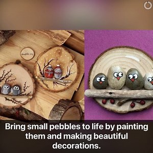 4M views · 14K reactions | 7 beautiful ideas to paint the pebbles you've picked up! | Tips & Crafts | Facebook