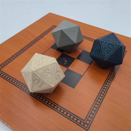 Steel Core D20 | Weighted Metal Core Dice | 2 Inch Oversized D20 | Tabletop RPG Dice | DND Gift | Dungeon Master Dice - Etsy