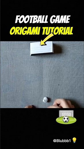 ⚡ Diy paper football game|football goal post origami tutorial 🥅#diy #trending #origami