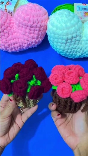 Pesanan 2 set Flower pot knitting!!#trendingshorts #trendingvideo #knitting #crochet #handmade