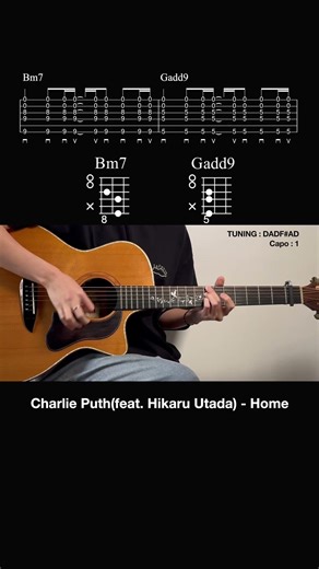 Charlie Puth - Home l Guitar Tutorial (TAB + Chords) #guitar #cover #tutorial #kpop #Charlie Puth