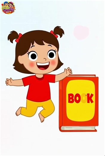 School Objects for Kids – Pen Pencil Eraser Book Protractor Fun Learning 2D Cartoon