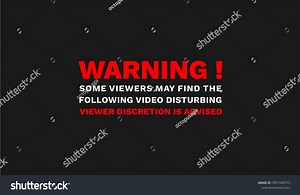 Warning Viewer Discretion Advised Text Sign Stock Vector (Royalty Free) 1951940773 | Shutterstock