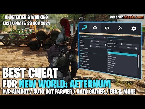 The BEST New World Aeternum Cheats - Auto Bot Farmer, PvP Aimbot, ESP - Veterancheats