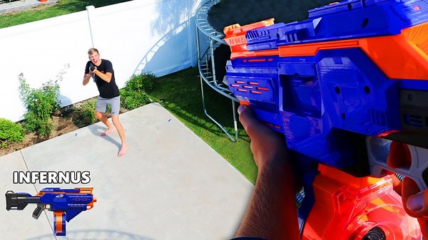 NERF Fortnite Gun Game IRL!