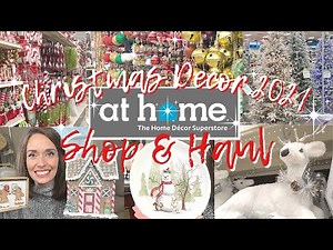 AT HOME CHRISTMAS DECOR 2021 | CHRISTMAS DECOR SHOP WITH ME + HAUL