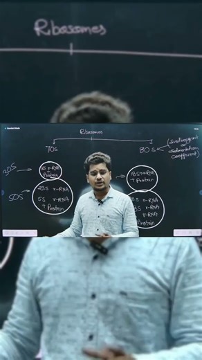 Ribosomes ke types me common kya hota h? #neet2026biology |Cell : 11th #alightacademyraigarh