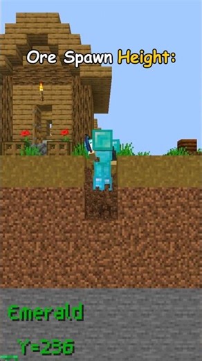 Ore Spawn Height #minecraft