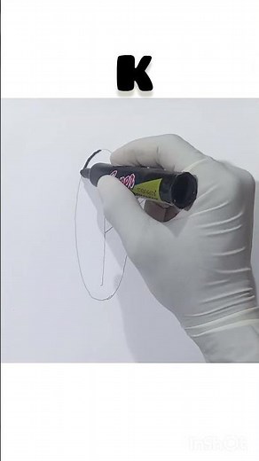 How to draw k in bubble letter 🎨 #art #drawingtutorial #lettering #pencil
