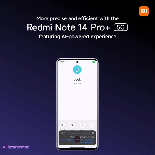 60 reactions · 3 comments | Introducing AI Interpreter, your ultimate real-time translation assistant for face-to-face interactions, phone calls, or online meetings. Break language barriers effortlessly with the Redmi Note 14 Pro+ 5G. Upgrade now and experience smarter communication! #RedmiNote14Series #RedmiNote14ProPlus5G | Xiaomi Malaysia | Facebook