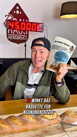 Sebastian Michels on Instagram: "1 Meter Brauhaus Baguette Challenge live! 🔥 Alles in 45 Minuten! Aus dem @brau.haushersbruck 💪 Heute stelle ich mich einer klassischen Food-Challenge: Ein 1 Meter langes Schnitzel-Baguette, dazu Beilagen – 45 Minuten Zeit. Schaffe ich es, ist das Essen kostenlos und es gibt einen Nachtisch.🫃 Schaffe ich es nicht, zahle ich ganz normal. Ein fairer Deal – schauen wir, ob er aufgeht. #bigm #schnitzel #brauhaus #baguette #challenge"