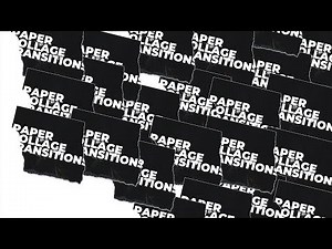 Paper Collage Transitions | After Effects