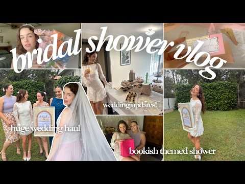 wedding planning diaries 💌 my bookish themed surprise bridal shower