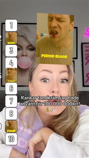 BAJS SOM TANDKRÄM FÖR 1 miljon kr?!!😱💸 #rankingfilter #betygsätter