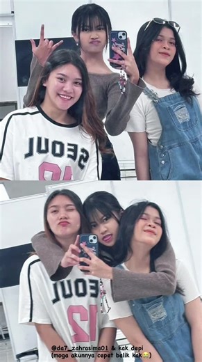 masyaallah maniss banget senyum man mu devvv 😍💙 @da5_sridevi03 @da7_tasyaalleisa @da7_zahrasima01 #serliartikasridevi #da7tasyaallesia #da7zahra