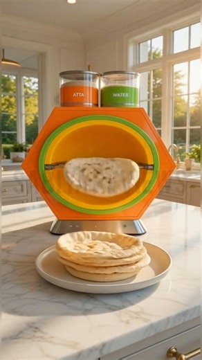 Just Add Flour & Water—Chapatis Come Out Automatically 🤯#shorts #gadgets
